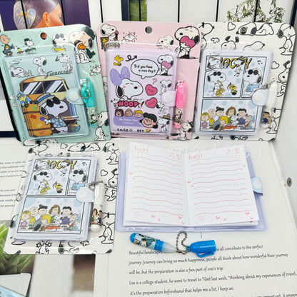 Mini Agenda Con Lapicero Snoopy