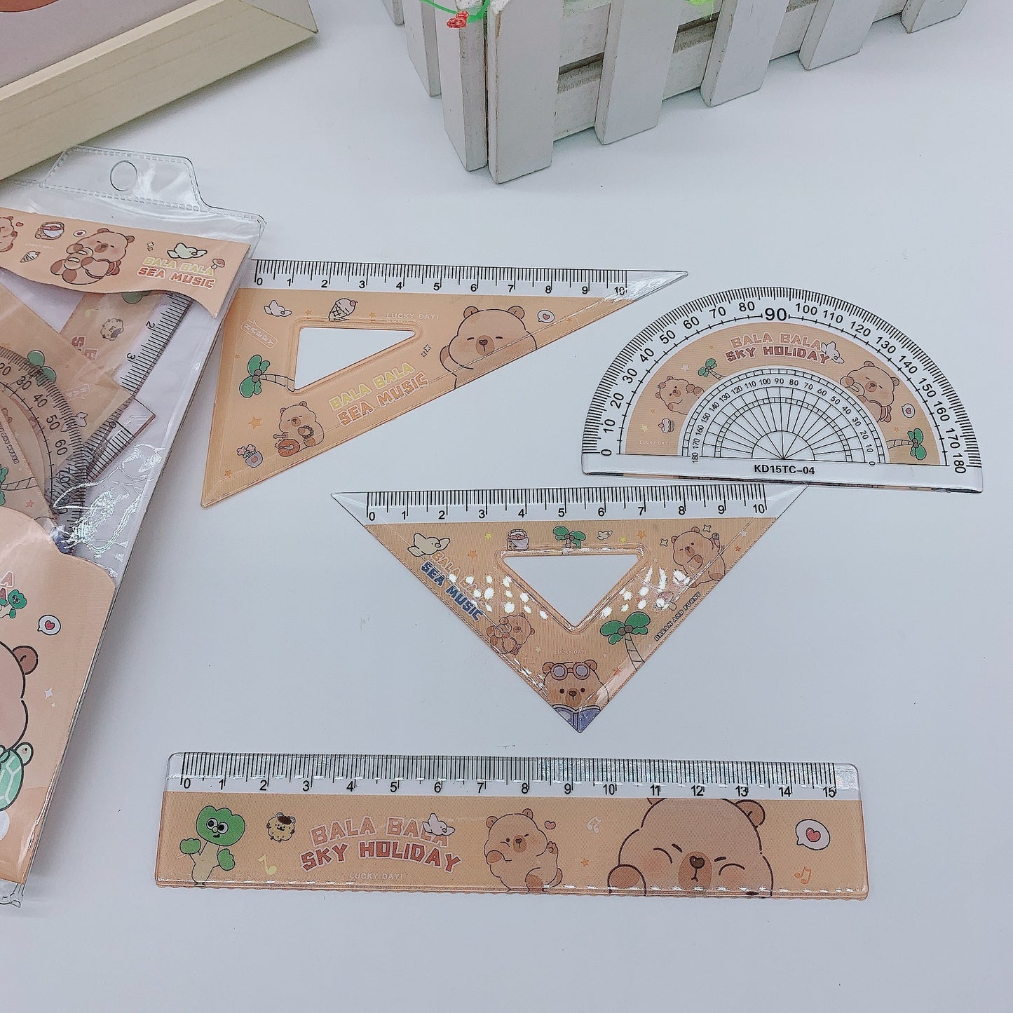 Set De Reglas Capibara X4 Unidades