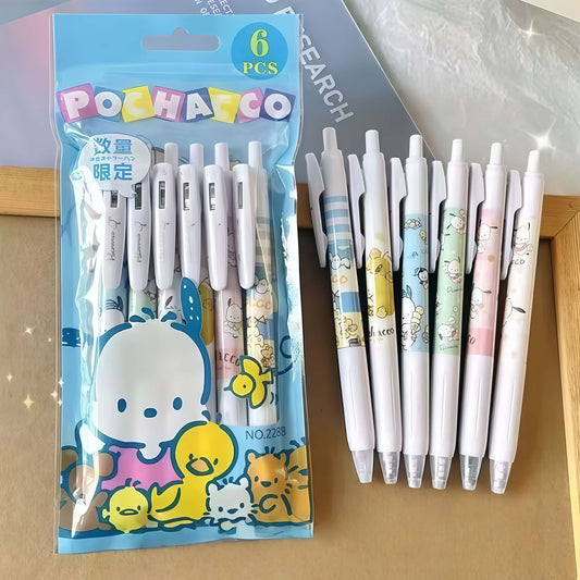 Set De Lapiceros Retractil Pochacco X6 Unidades