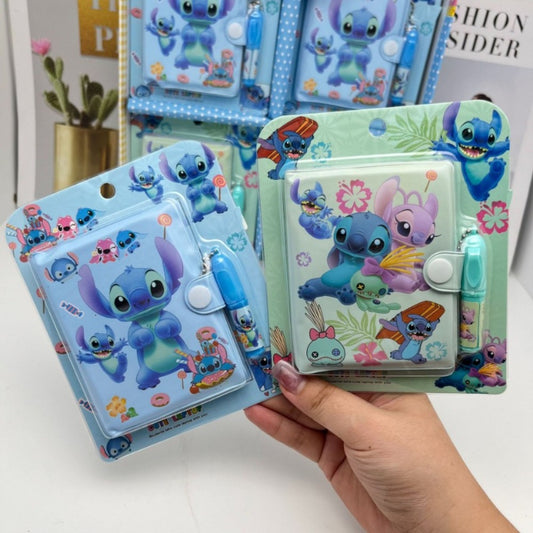 Mini Agenda Stitch+ Lapicero