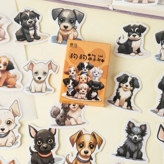 Cajita De Stickers Dog Club X30 Unidades