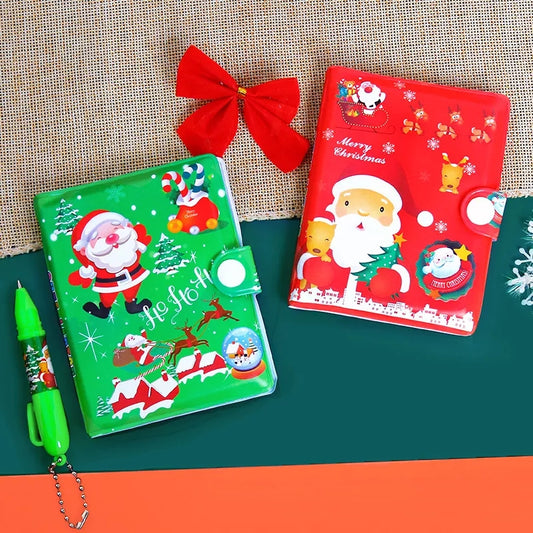 Mini Agenda Navidad + Lapicero