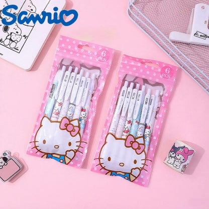 Set De Lapiceros Retractil Hello Kitty X6 Unidades