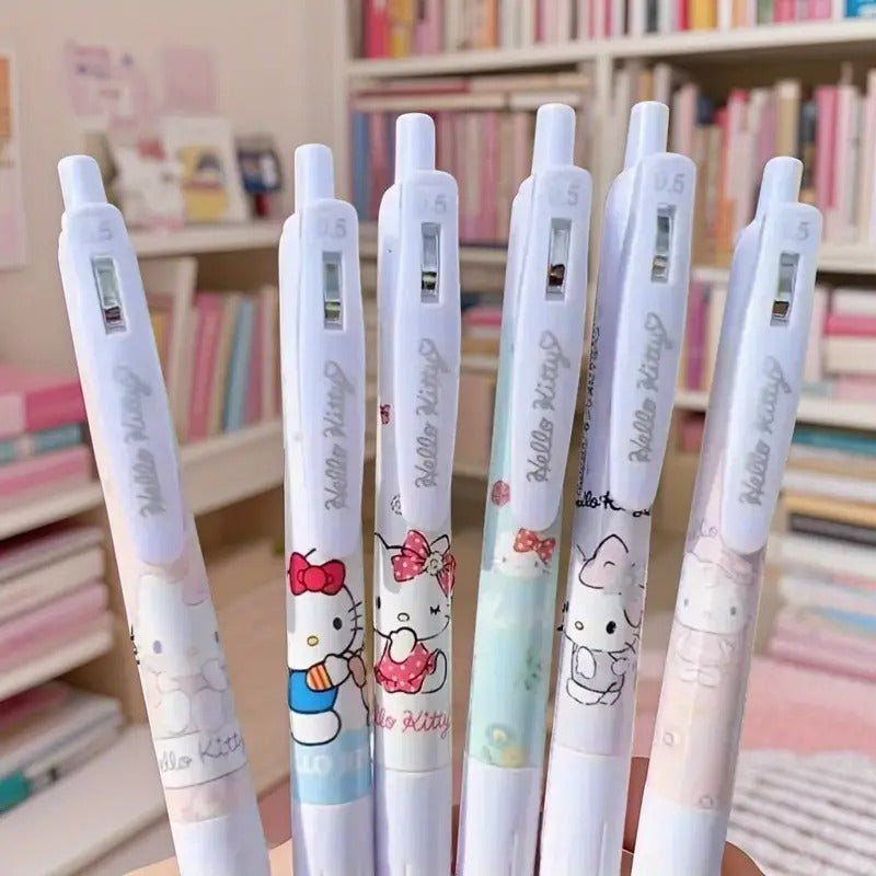 Set De Lapiceros Retractil Hello Kitty X6 Unidades