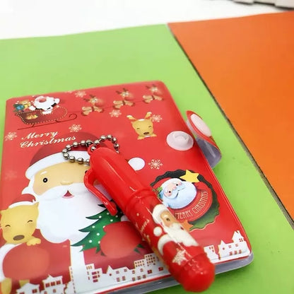 Mini Agenda Navidad + Lapicero