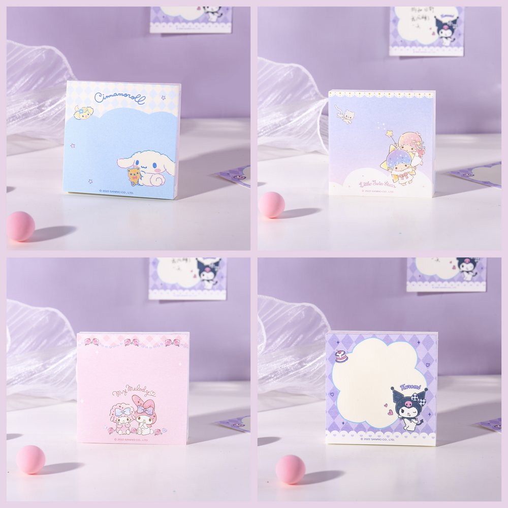 Mini Block De Sanrio X100 Hojitas (NO SON ADHESIVAS)