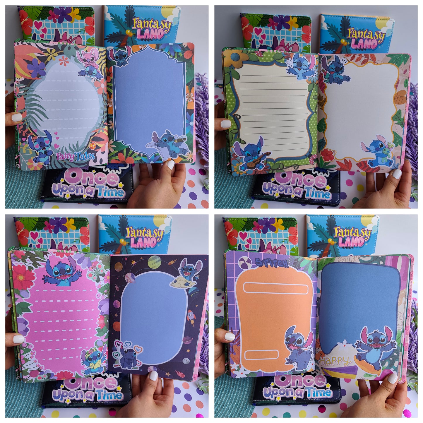 Agenda Acolchada De Stitch