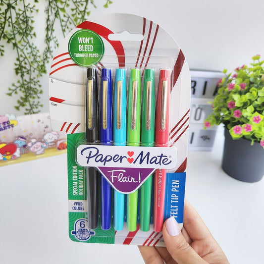 Plumones Flair De PaperMate X6 Unidades