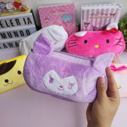 Cartuchera Peluda Pequeña De Sanrio