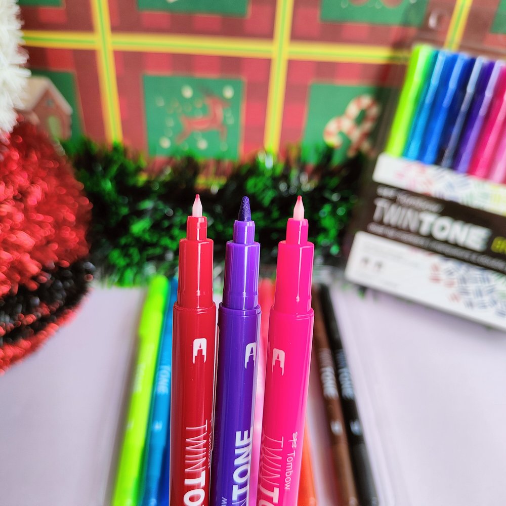 Marcadores TwimTone Brillantes De Tombow X12 Unidades