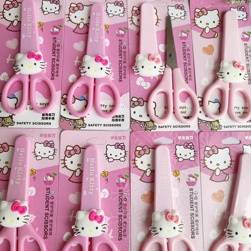 Tijeras De Hello Kitty Punta Roma Con Estuche