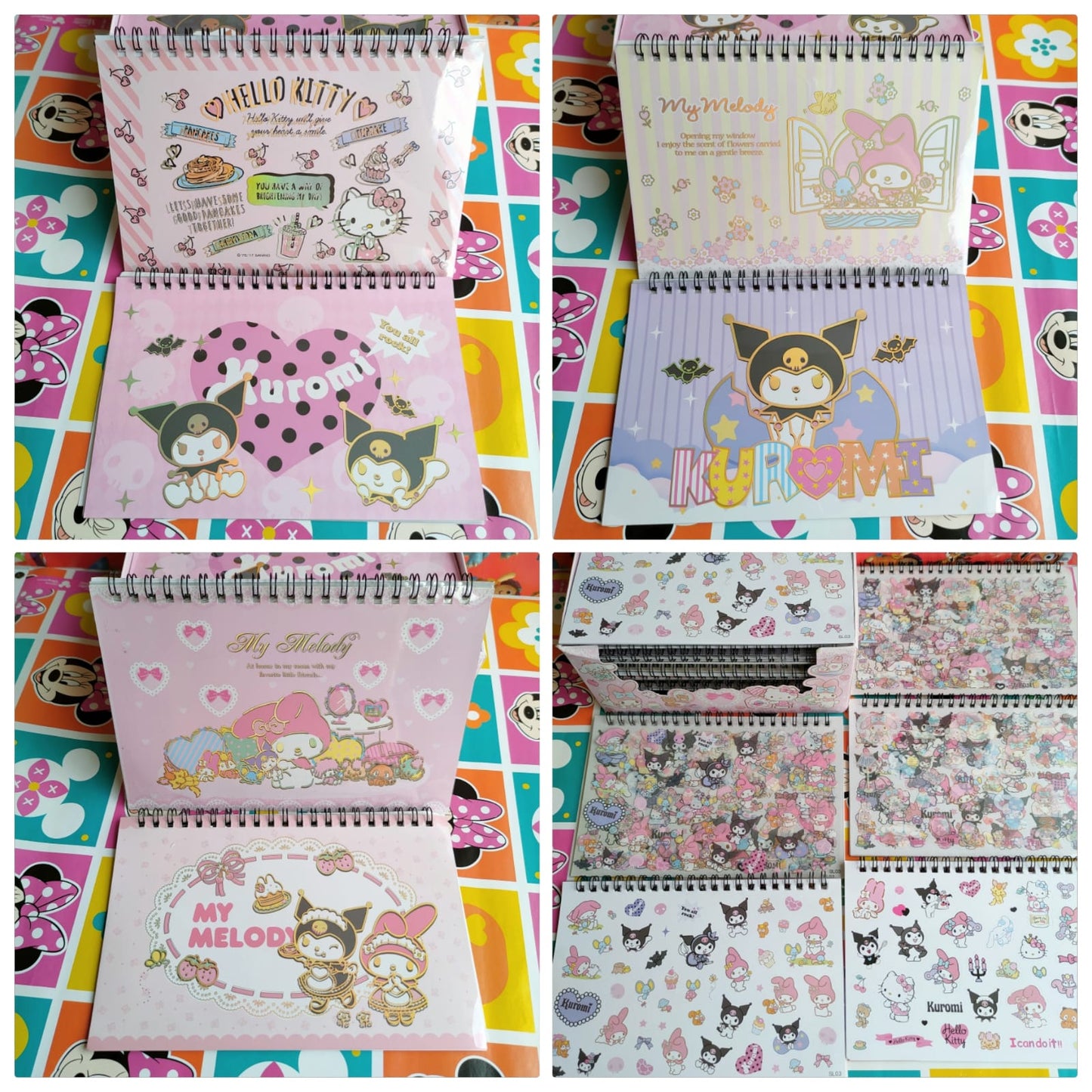 Libreta De Stickers De Sanrio X10 Hojas