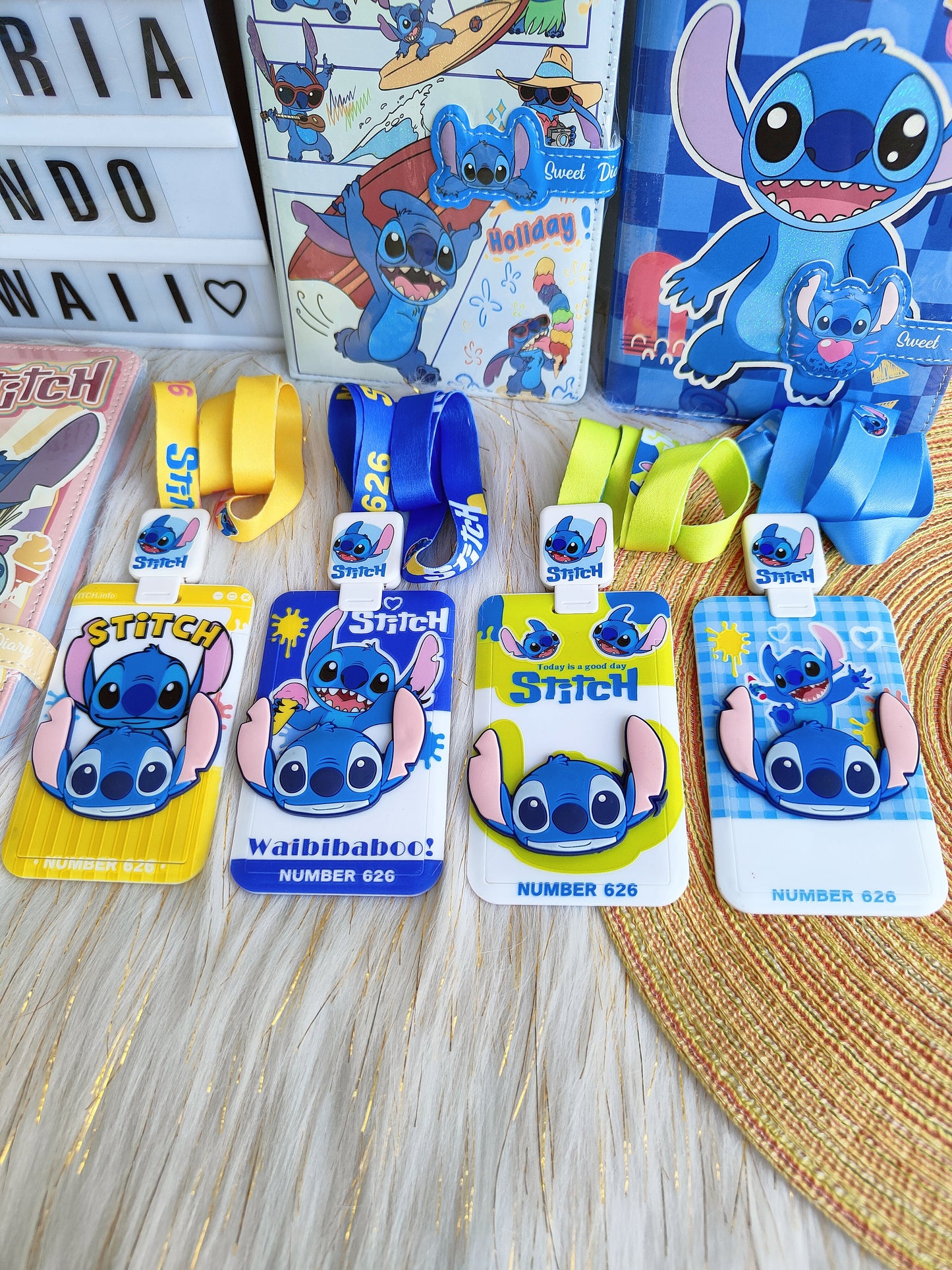 Portacarnet De Stitch Con Yoyo