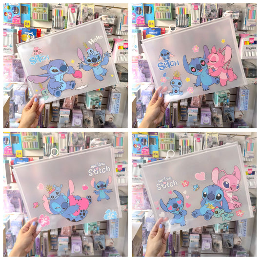 Sobre Carpeta Plástica De Stitch Tamaño Carta