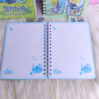 Agenda Holográfica De Stitch Con Separadores 5 Materias