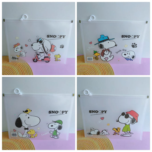 Sobre Carpeta Plástica Snoopy Tamaño Carta