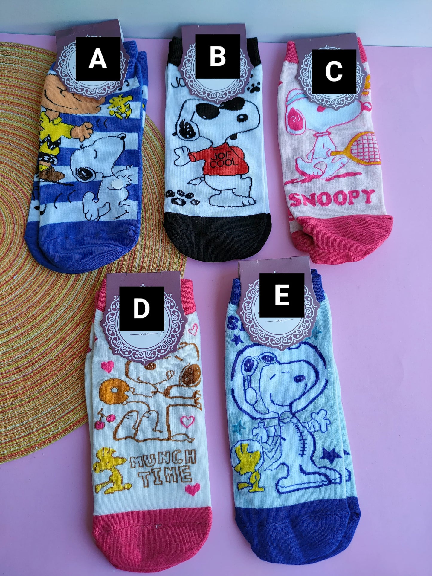 Medias De Snoopy Talla Única En Algodón