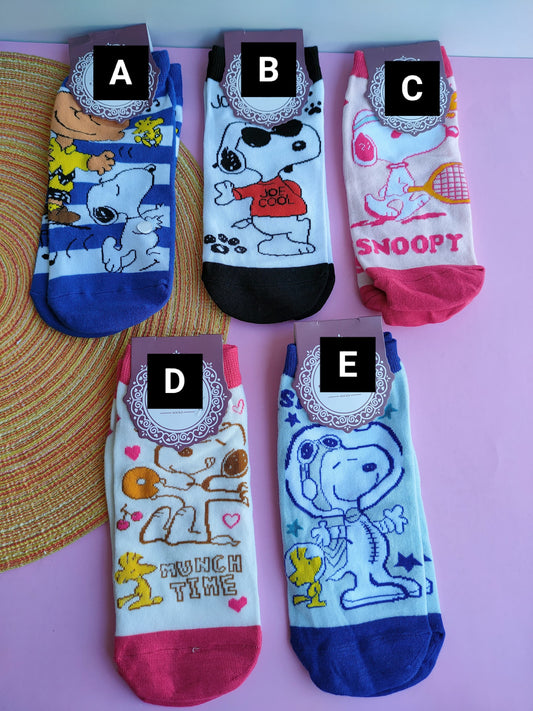 Medias De Snoopy Talla Única En Algodón