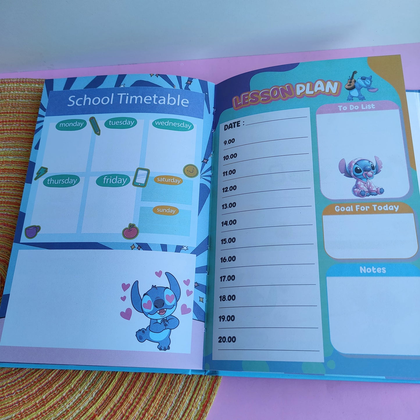 Agenda De Stitch Tapa Imantada