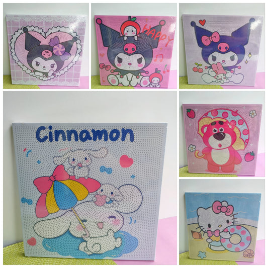 Cuadro Diamond Painting De Sanrio 30cm X 30cm