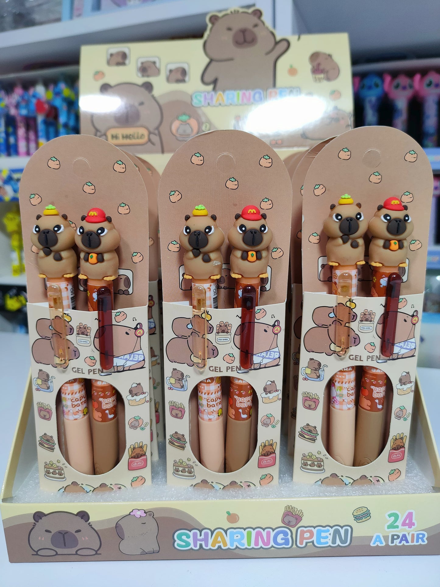 Lapicero Retráctil Capibara X2 Unidades