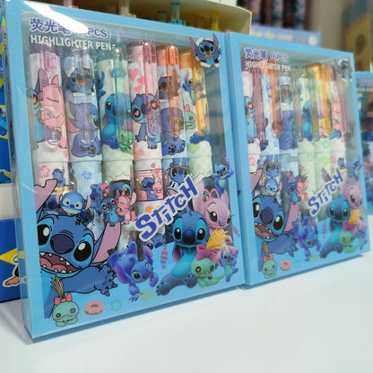 Resaltadores Redondos De Stitch X6 Unidades