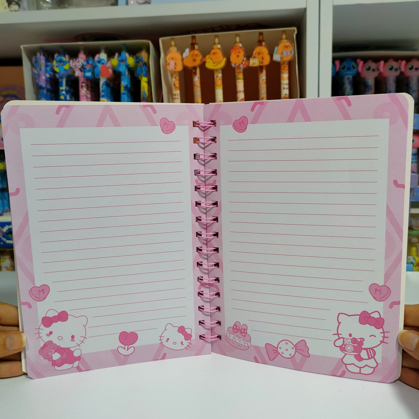 Agenda De Hello Kitty Con Mini Libreta Llavero