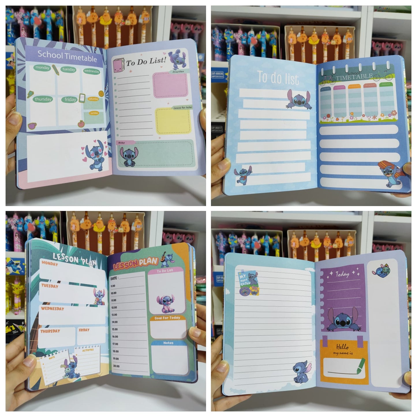 Agenda De Stitch 3D Cosida