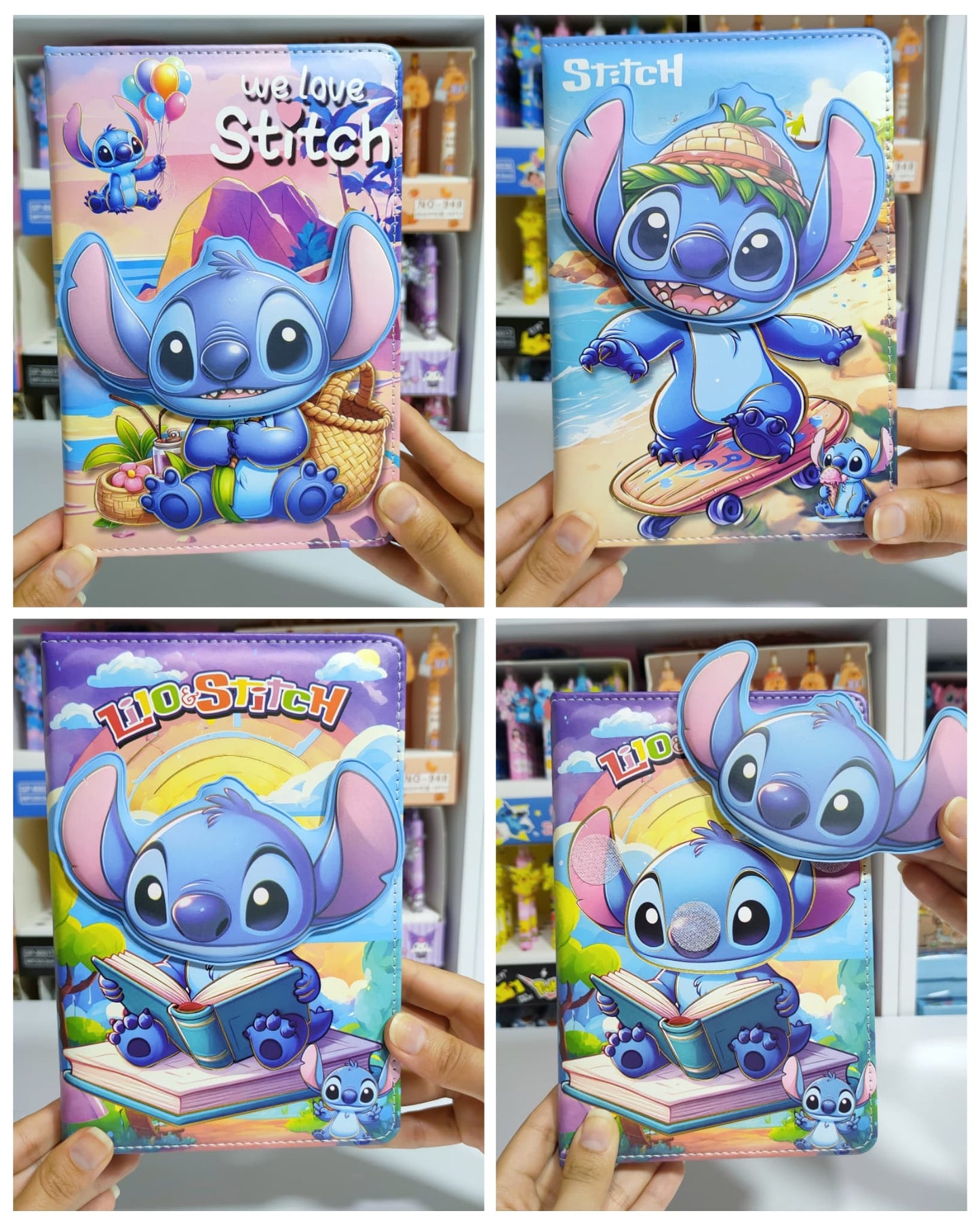 Agenda De Stitch 3D Cosida