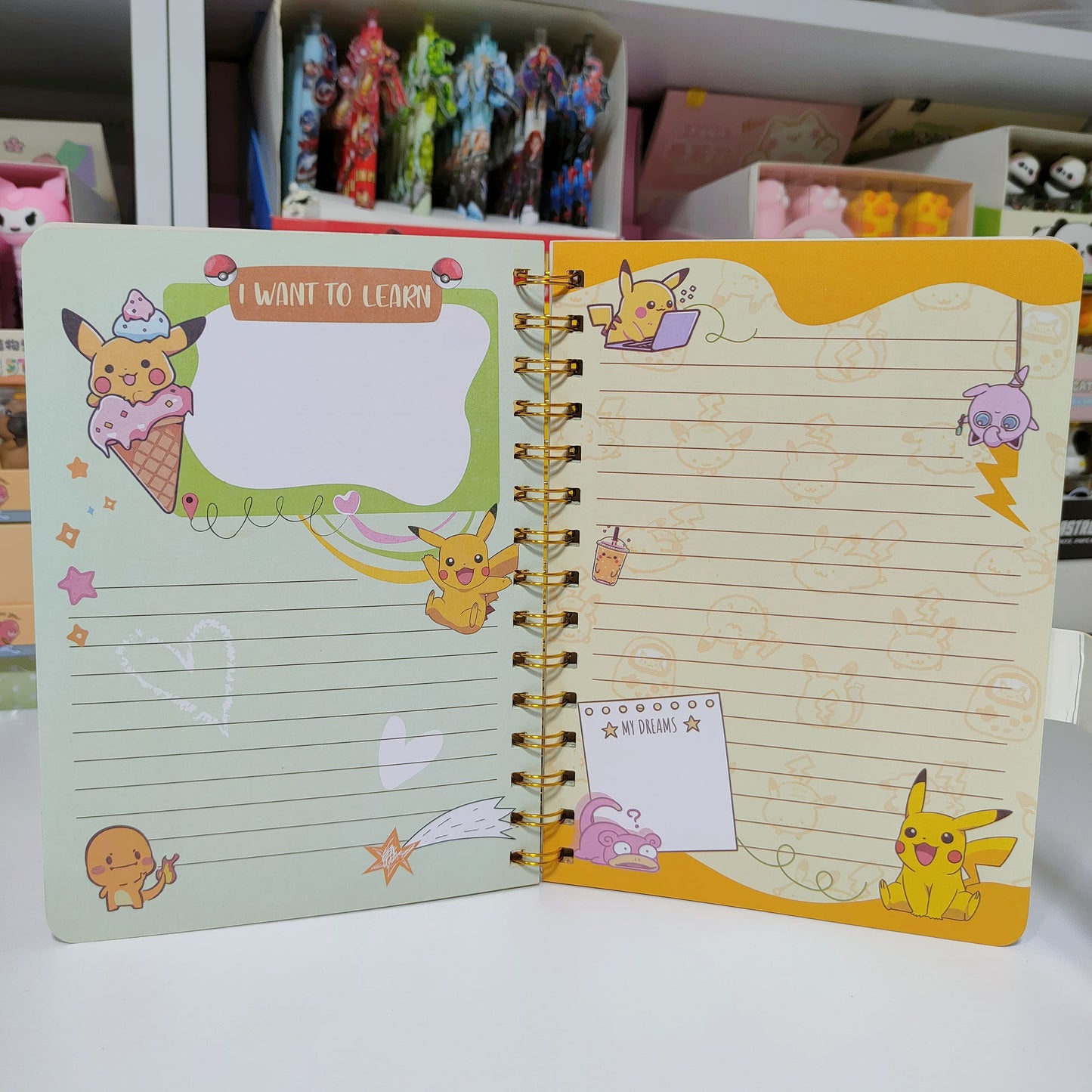 Agenda De Pokemón Con Broche Efecto Relieve