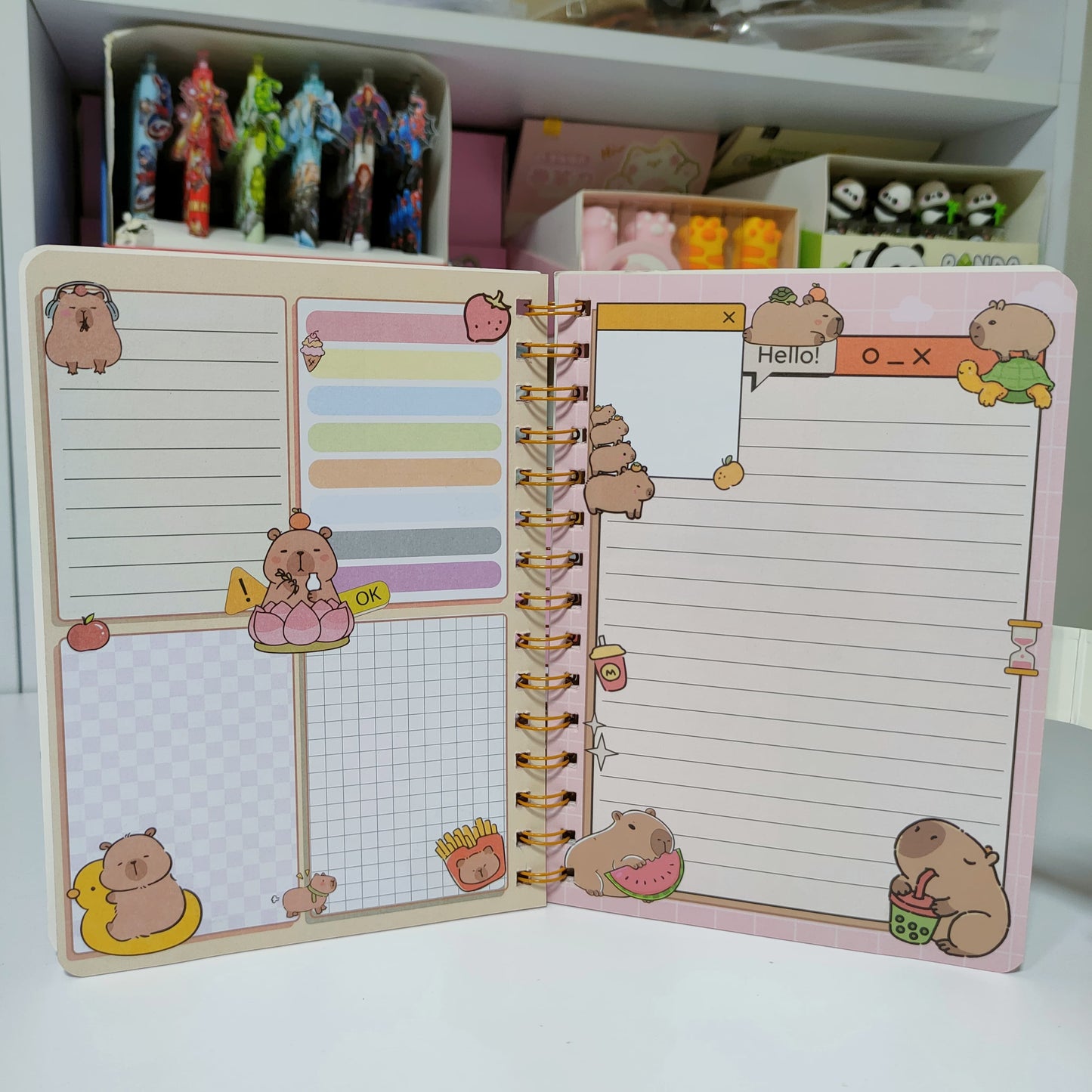 Agenda De Capibara Con Broche Efecto Relieve