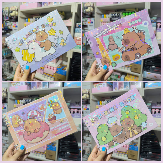 Libro Para Colorear De Capibara
