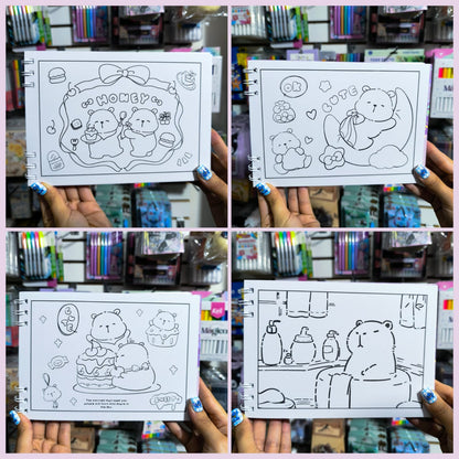 Libro Para Colorear De Capibara