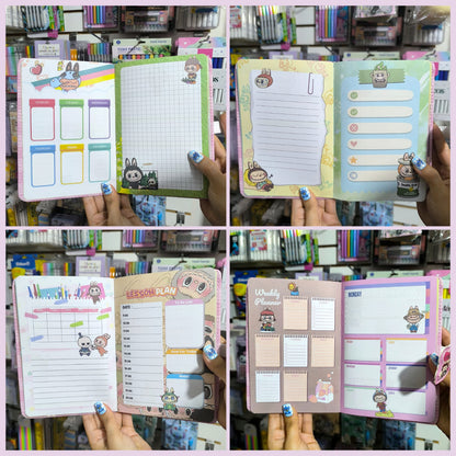 Agenda De Labubu Con Broche Magnético