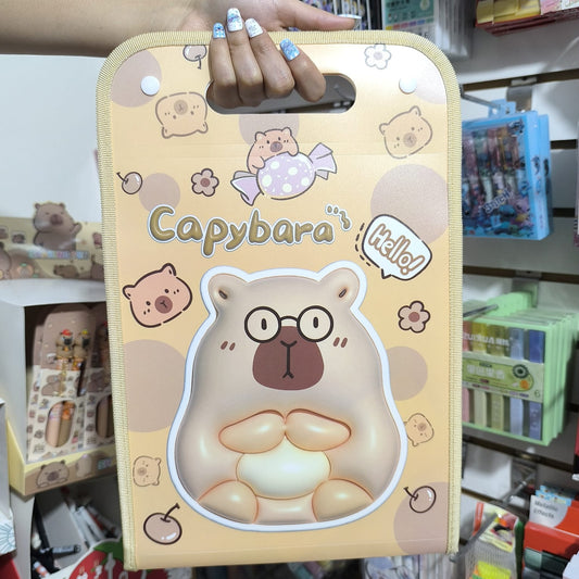 Carpeta Organizadora De Capibara Tamaño Carta