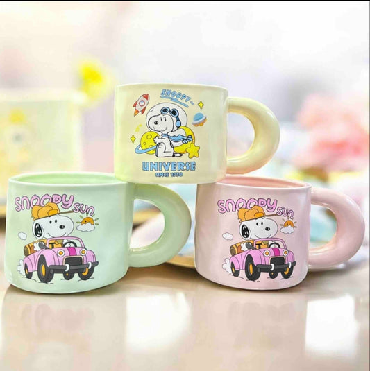 Mug De Snoopy En Cerámica