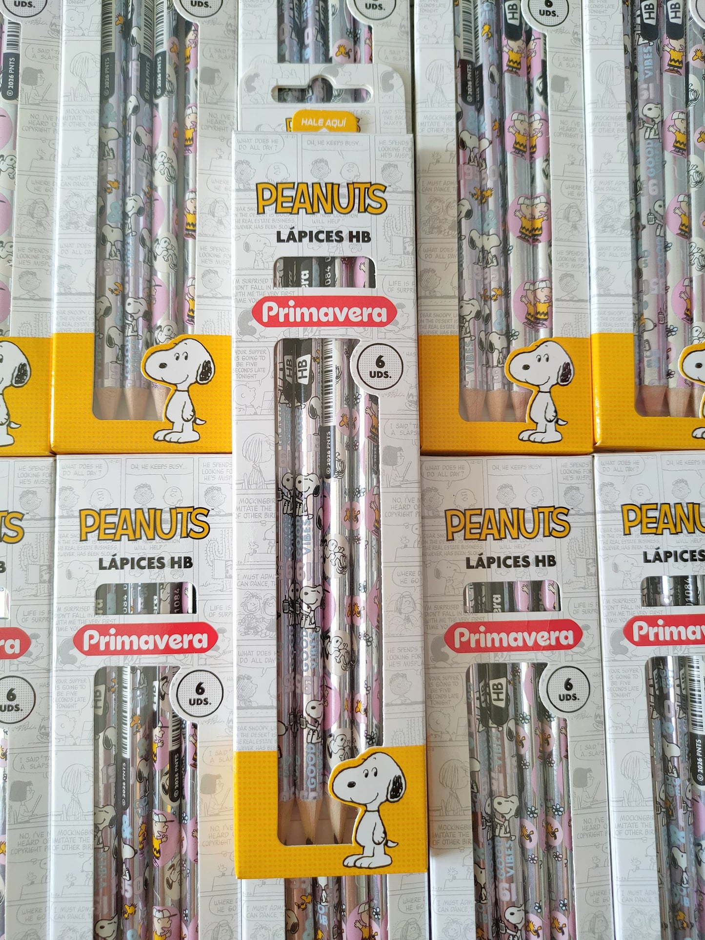 Lápices De Snoopy X6 Unidades