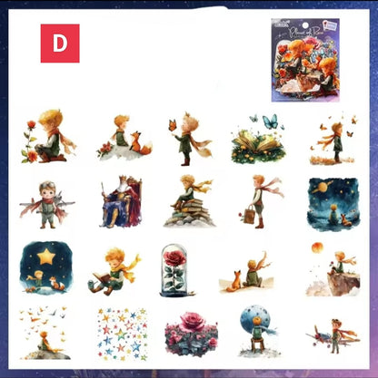 Set De Stickers Principito Y Alicia X40 Unidades