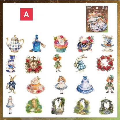 Set De Stickers Principito Y Alicia X40 Unidades