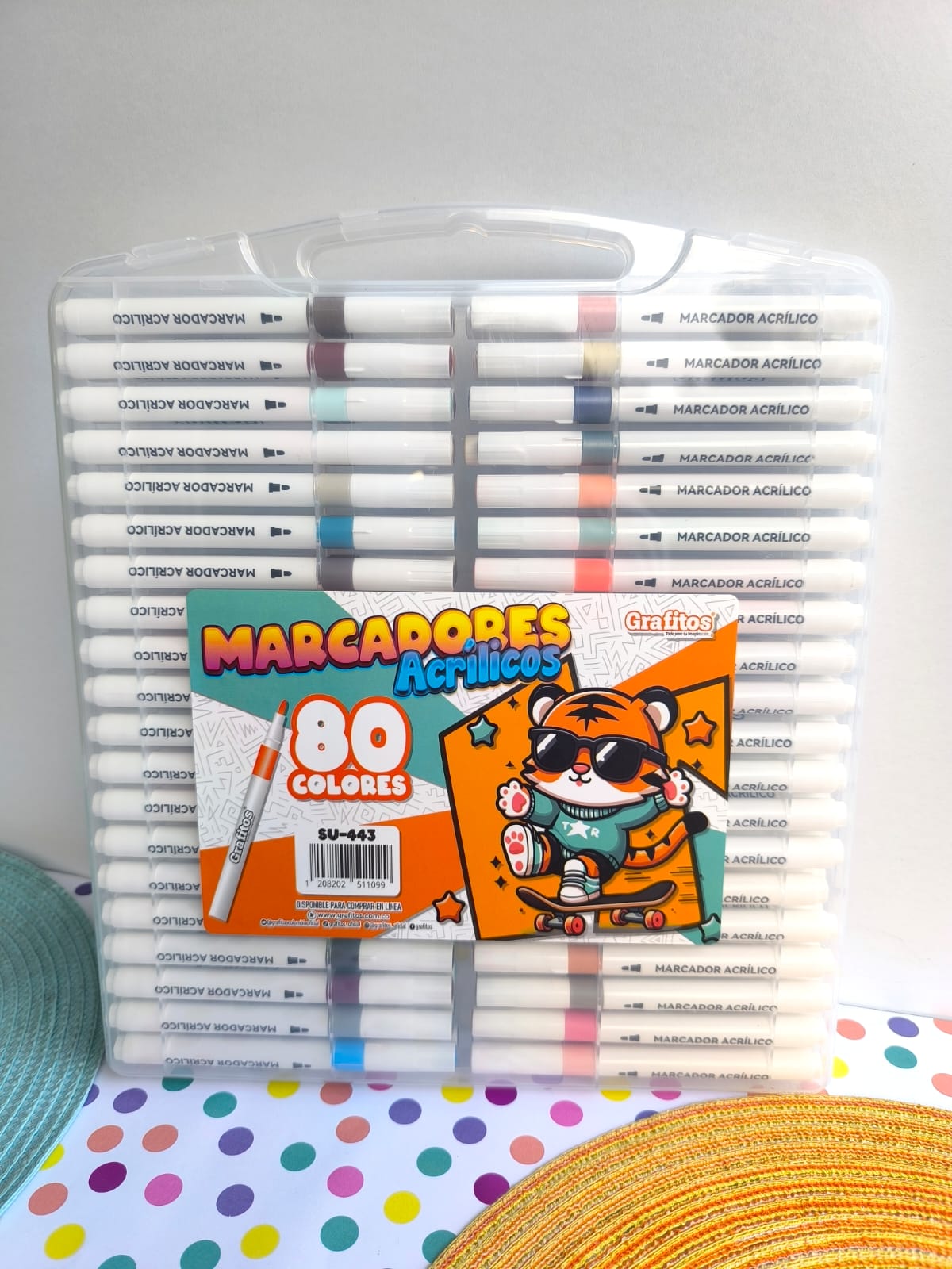 Marcadores Acrílicos X80 Unidades