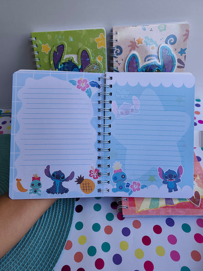 Agenda De Stitch Con Broche Efecto Relieve