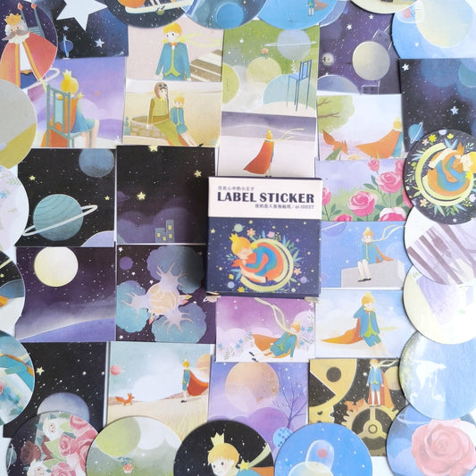 Cajita De Stickers Principito X40 Unidades