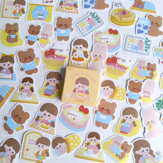 Cajita De Stickers Picnic X45 Unidades