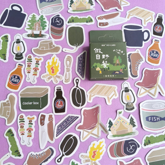 Cajita De Stickers Wild Life X45 Unidades