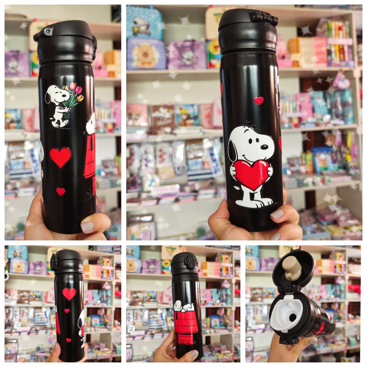 Termo En Acero Inoxidable De Snoopy