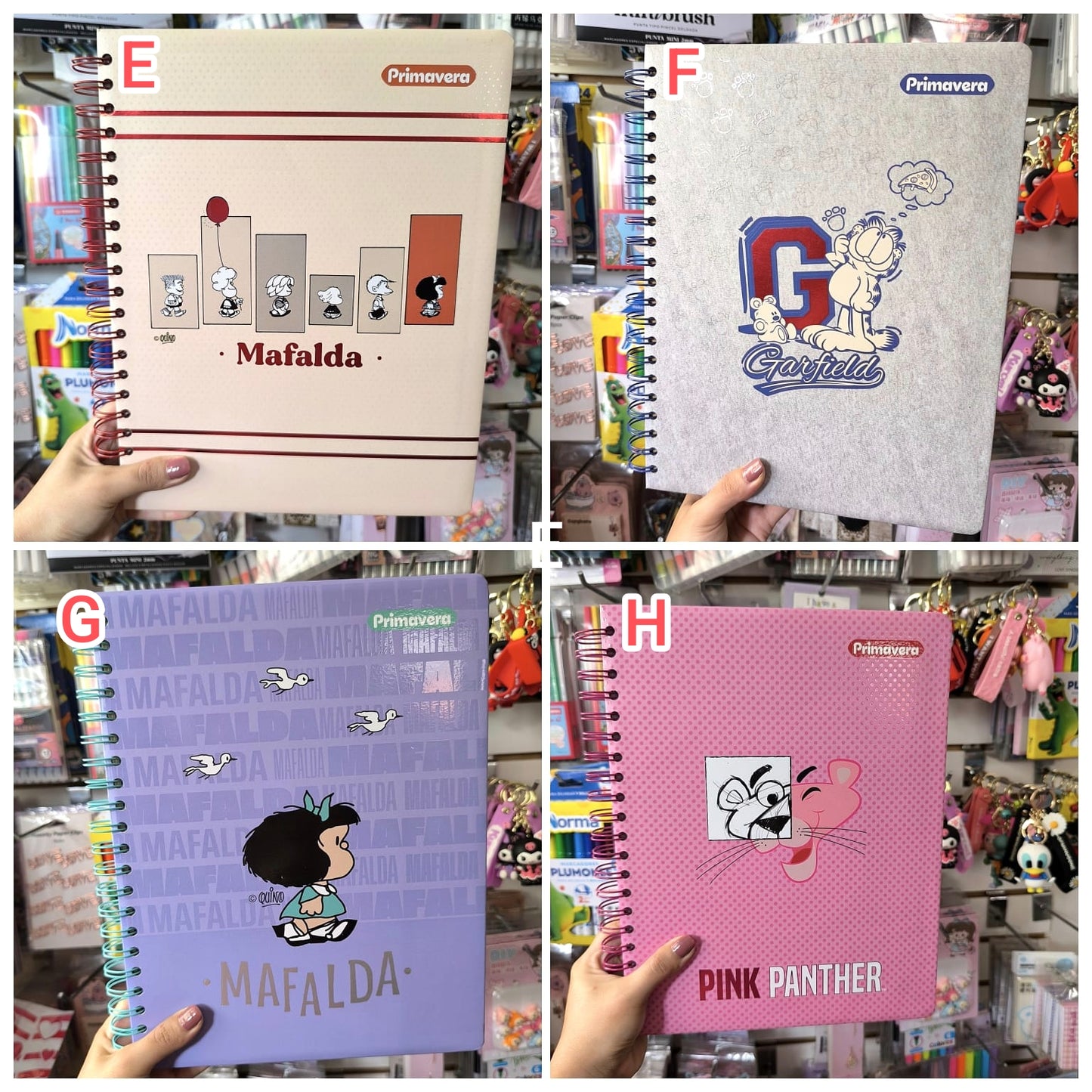 Agenda 7 Materias Grande Diseños Varios