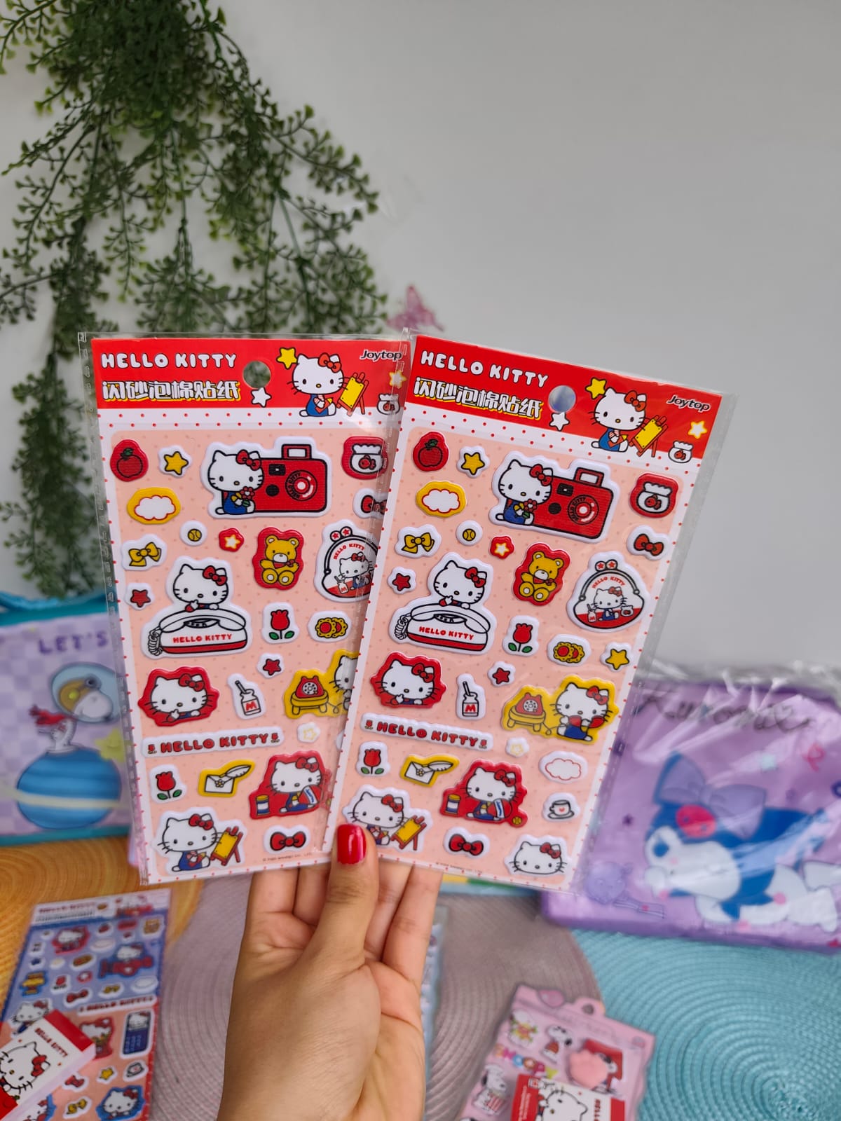 Stickers De Hello Kitty Con Relieve Valor Por Unidad