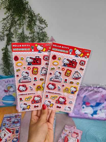 Stickers De Hello Kitty Con Relieve Valor Por Unidad