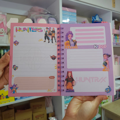 Agenda Guerreras K-Pop Con Broche Efecto 3D