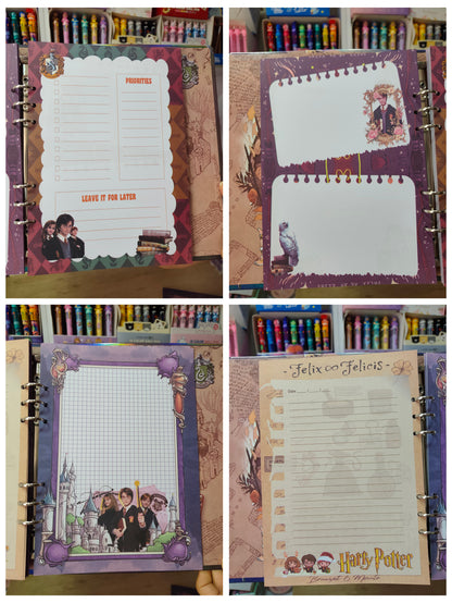 Folder Grande De Harry Potter Con Hojas